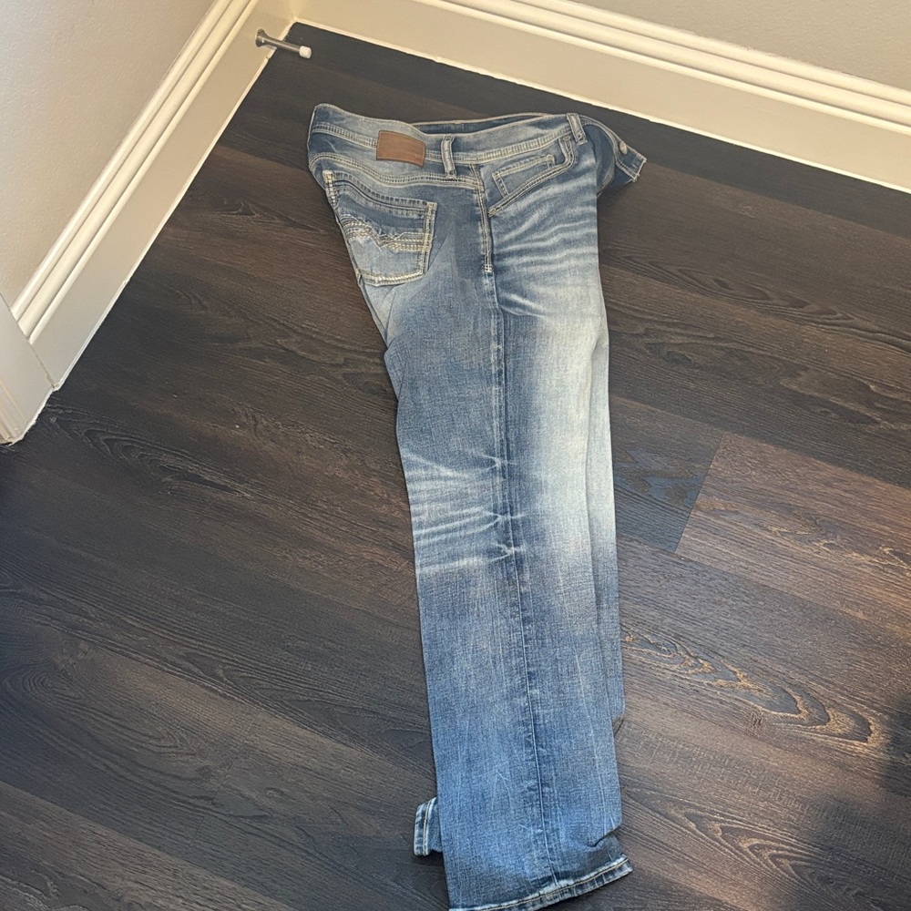 BKE Light Blue Straight Jeans